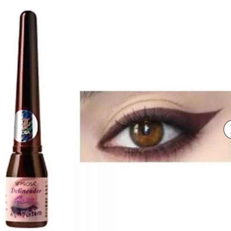 Prosa 4in 1 Black or Brown Felt Tip Liquid Eyeliner with Natural Formula Waterproof Cosmetic Makeup