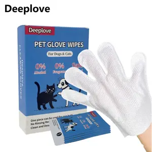 Deeplove pet glovers for cat and dog 7 Pieces per Box 0 Alcohol  0 Fragrance  0 Harmful Preservatives