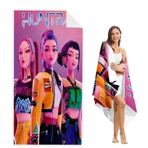 Hunter X Hunter Fashion Beach Towel/bath Towel, Classic Anime Print, Absorbent Towel, Perfect Gift, Home Essential, Suitable for Swimming, Yoga, Gym