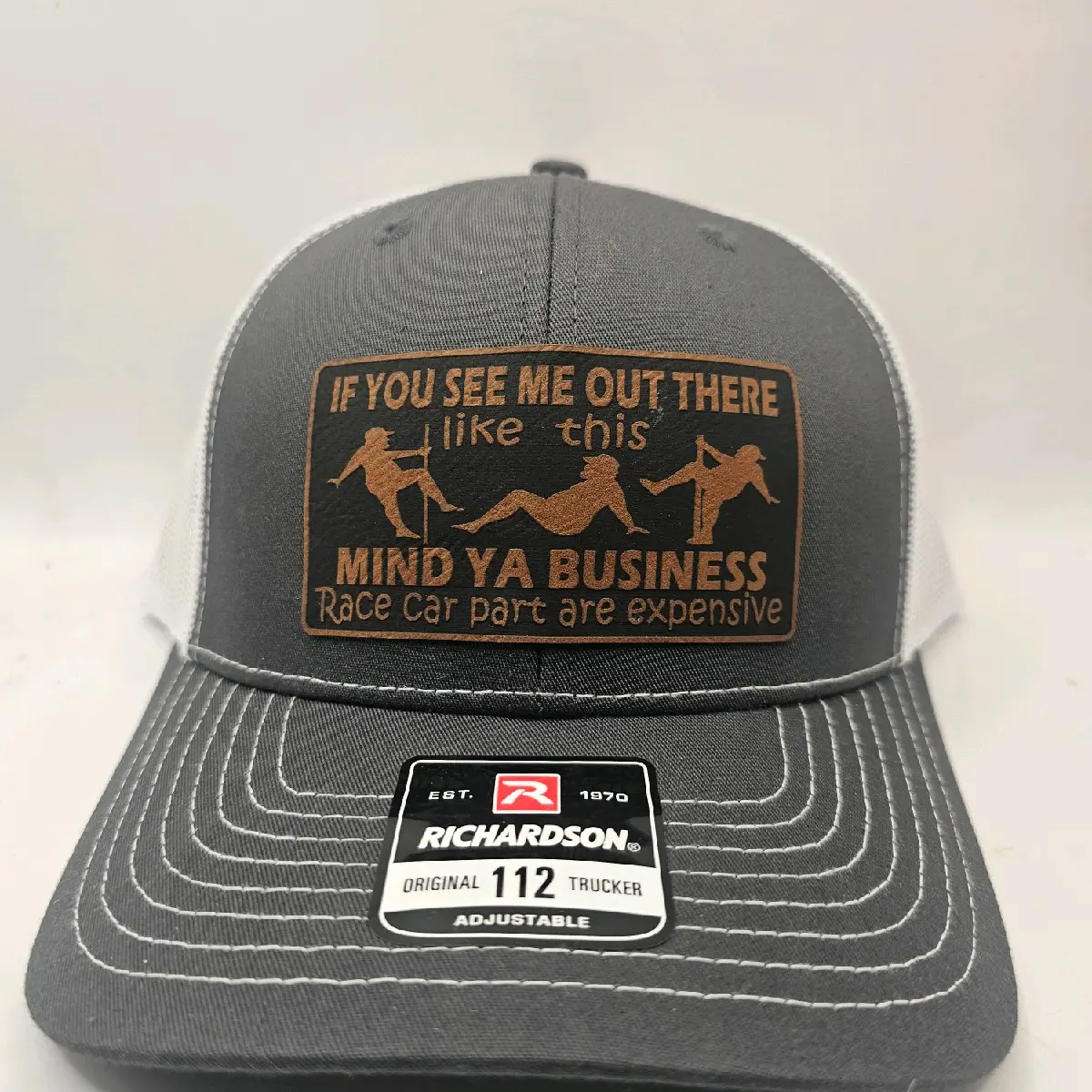 "Mind Ya Business Racecar parts" Hat