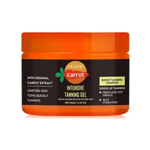 OUHOE SunGlow Tanning Gel 150ml｜Hydrating Tan Accelerator with Coconut & Aloe｜Water-Resistant Outdoor Glow｜Streak-Free Quick Bronzing Formula