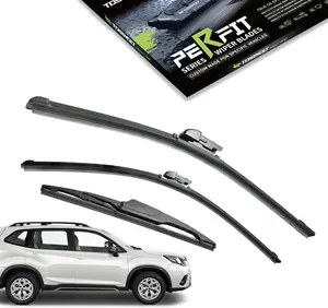 pcs Front+Rear Direct Fit Windshield Wiper Blades Compatible With   Forester, Original Factory Quality Replacement, All Season StreakFree Natural Rubber, "+"+" (Pack of )