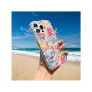 Colorful Floral Pattern Phone Case Compatible With iPhone 13/16/17pro/15 Promax/X/Xs Max and Samsung S25