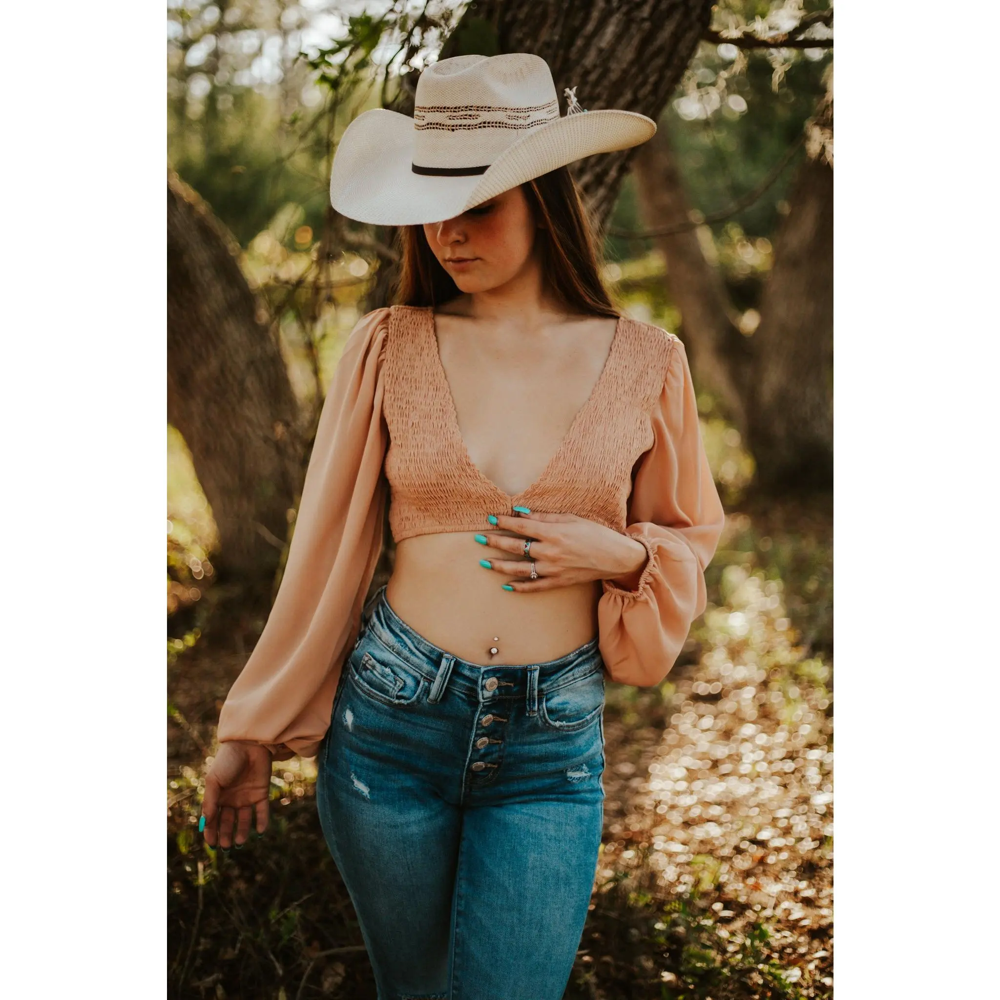 Harper's Plain Super Cropped Top for Women, Fall Season