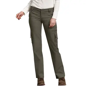 Dickies Women's Relaxed Fit Cargo Pant - Grape Leaf, Comfortable Design for Everyday Wear - Bottom, Womenswear