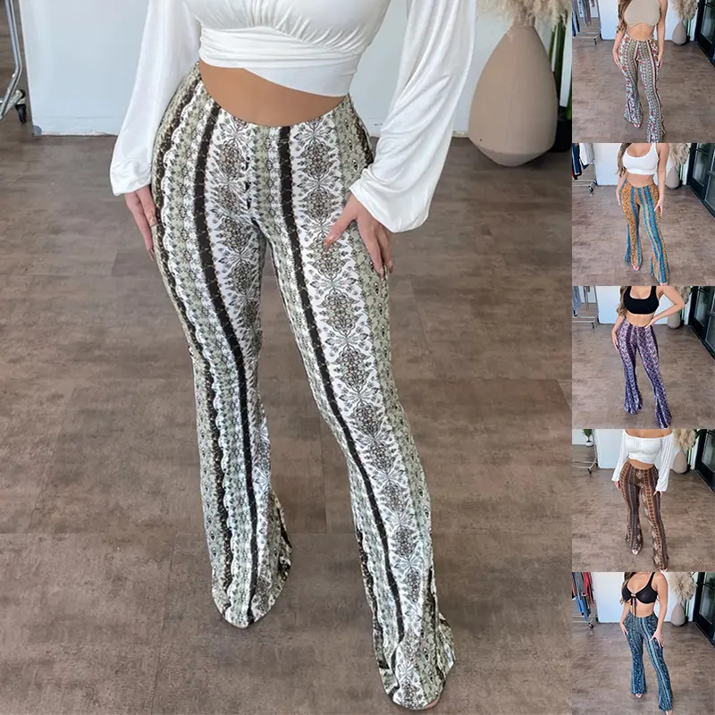 Women's High Elastic Polyester Print Leggings - Low Waist, Slim, Sexy Style, Comfortable Women's Bottoms, Elastic Stretch, Clothes, Multi-Size, Printed, Slim Cut, Pants, Trousers, Asian Sizing, Printed Pattern
