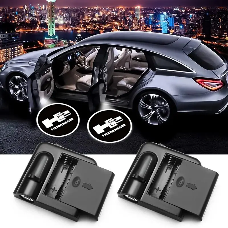 Hummer H2 Car Door Projection Lamp, Customizable Pattern Automatic ...