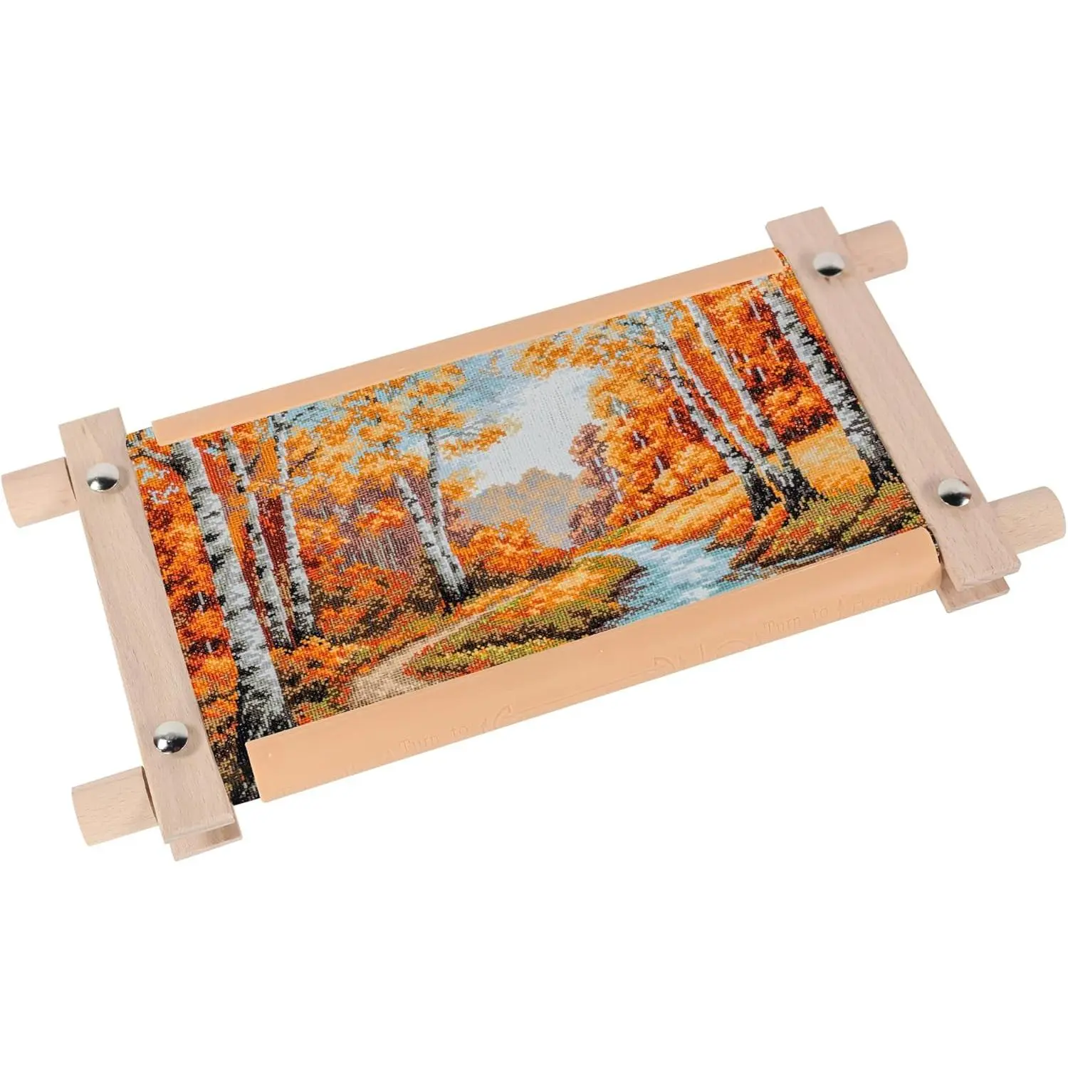 Small Beech  Tapestry Embroidery Frames, Scroll Stitching Holder for Cross Stitch, Needlepoint, Quilting & Sewing Projects