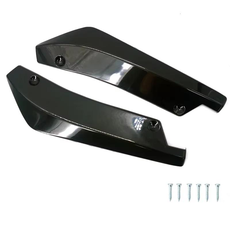 Adjustable Carbon Fiber Car Front Rear Bumper Strip Lip Spoiler Diffuser Splitter Scratch Protector Winglets Side Skirt Extension Universal Kit