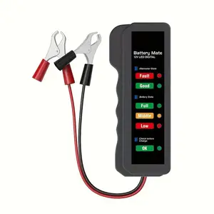 12V Car Battery & Alternator Tester, Automotive Load Test Indicator, for 12V Vehicle Inspection