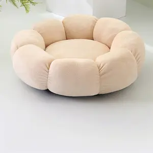 New Pet Bed Mat for Cats & Kittens, Indoor Home Use Only, Open Design Ideal for Stray Cat Comfort, Durable Soft Material, Circle Bed