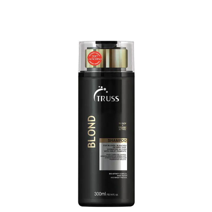 Truss Violet Hydrating Liquid Shampoo Cleanser - Color Safe, Blonde, Anti-Yellow, Balanced pH Shampoo for Blond Dyed Hair, 300mL/10.1fl.oz Single Item, Daily Haircare to Tame Frizz, Color Safe Shampoo