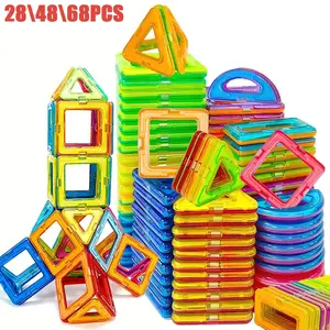 Magnetic block magnet toys, large transparent STEM toy building set toys, learning and educational magnet toys, magnetic Building block sets, Magnetic building tiles, Magnetic Blocks Set, as birthday, Halloween, Christmas gifts