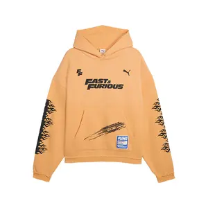 PUMA Mens X Fast And Furious Hoodie Casual Outerwear Casual - Orange