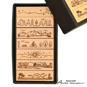 Sanby Avec Amour Border Stamp Set - Landscape