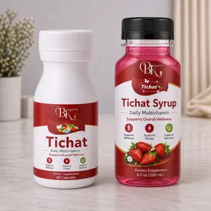 BKJ Strawberry Beverage Syrup Herbal Flavored Sweet Set 6.7 oz 200 mL