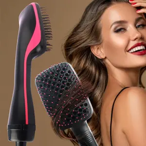 2 in 1 Hair Dryer Brush, Straightening Brush, Multifunctional Hair Straightener, Hair Styling Tool for Home & Salon Use, Professional Styling Tool for Women