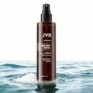 JVR Sea Salt Spray for Men Women, Texturizing and Volumizing Salt Spray, Organic, Light Hold & Natural Finish, Add Volume & Texture for Beach Waves & Curls with Heat Protection, 6.08 Fl Oz
