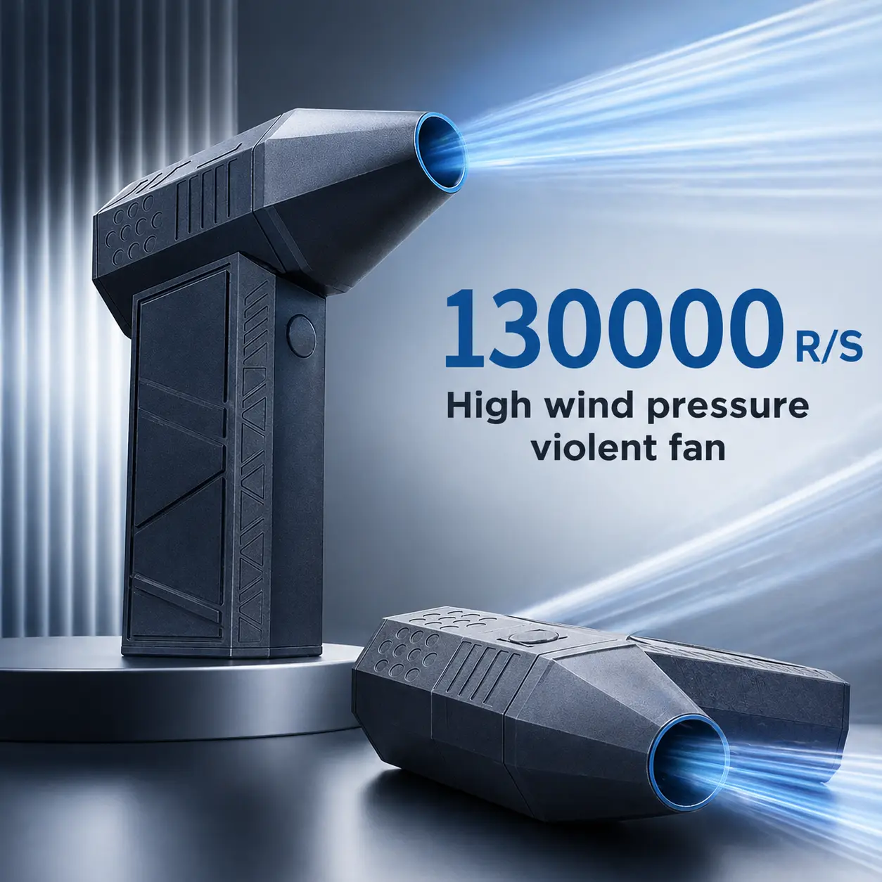 Mini Turbo Jet Fan – High-Speed Handheld Blower, 52 m/s Strong Airflow, USB-C Fast Charging, Perfect for Dust Cleaning, Outdoor Camping, BBQ & Multi-Scene Use