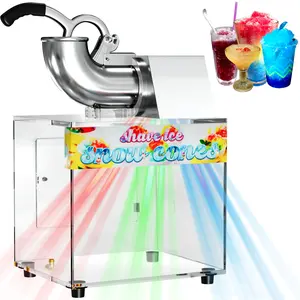 Commercial Snow Cone Machine - 48L Commercial Shaved Ice Machine for Snow Cones, 300W Electric Fluffy Snow Cone Maker for Party, Suitable for Party Activities, Family Gatherings, Sale