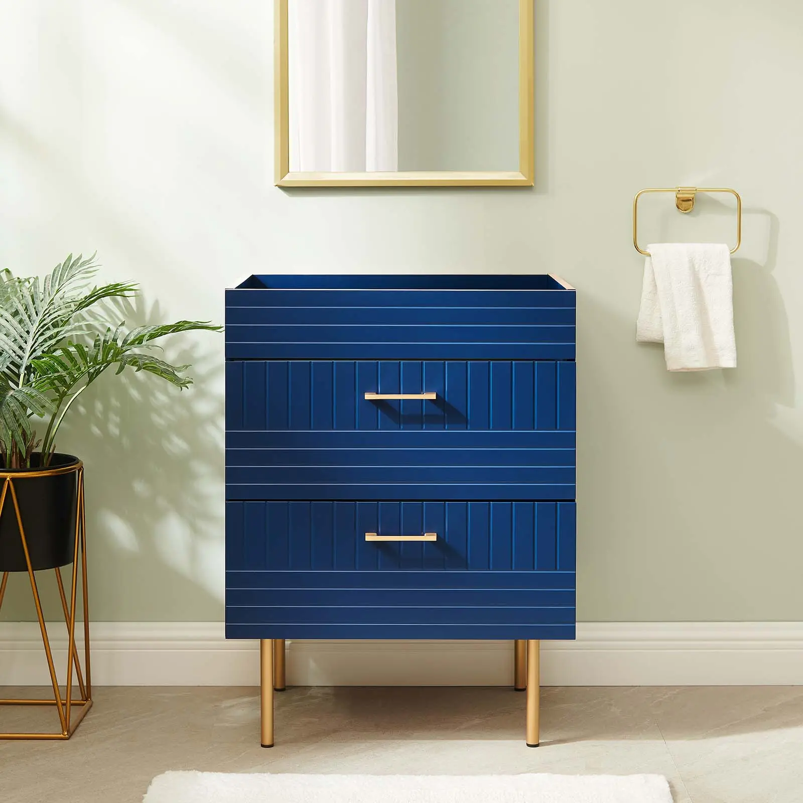 Modway Daybreak 24" Bathroom Vanity Cabinet (Sink Basin Not Included) in Blue