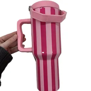Pink Striped Cup