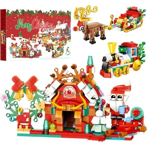 Advent Calendar ,12 IN 1 Building Blocks Stocking Stuffers for Teens Girls Boys, Funny Advent Calendars Building Toys Christmas Gifts for Kids, 24 Days Countdown Daily