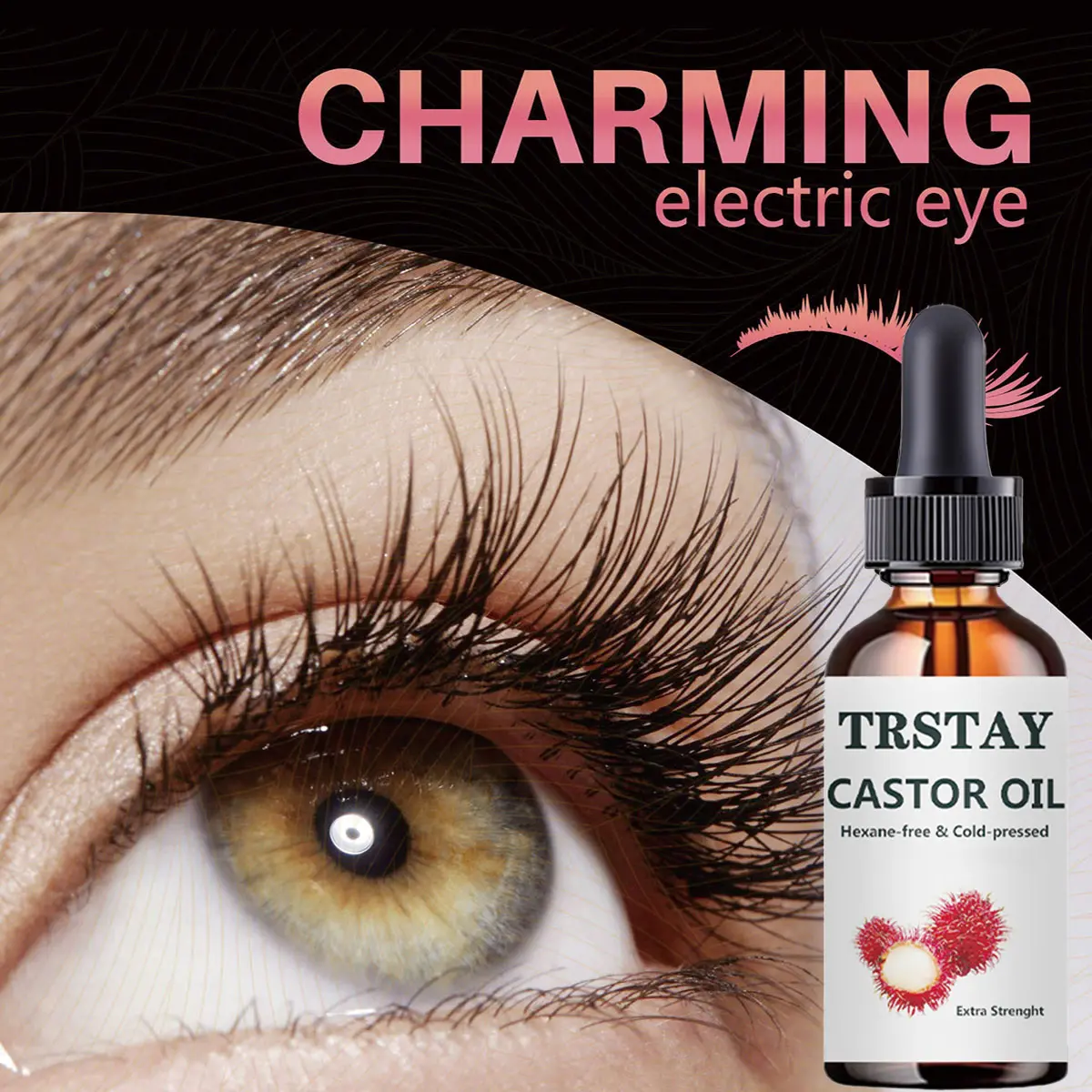Essential Oil-Infused Hyaluronic Moisturizing Eyebrow Essence, Normal Skin, Non-Greasy, Deep Hydration, Promotes Healthy Growth, Enhances Natural Shape, Single Item, One Size, Bottle