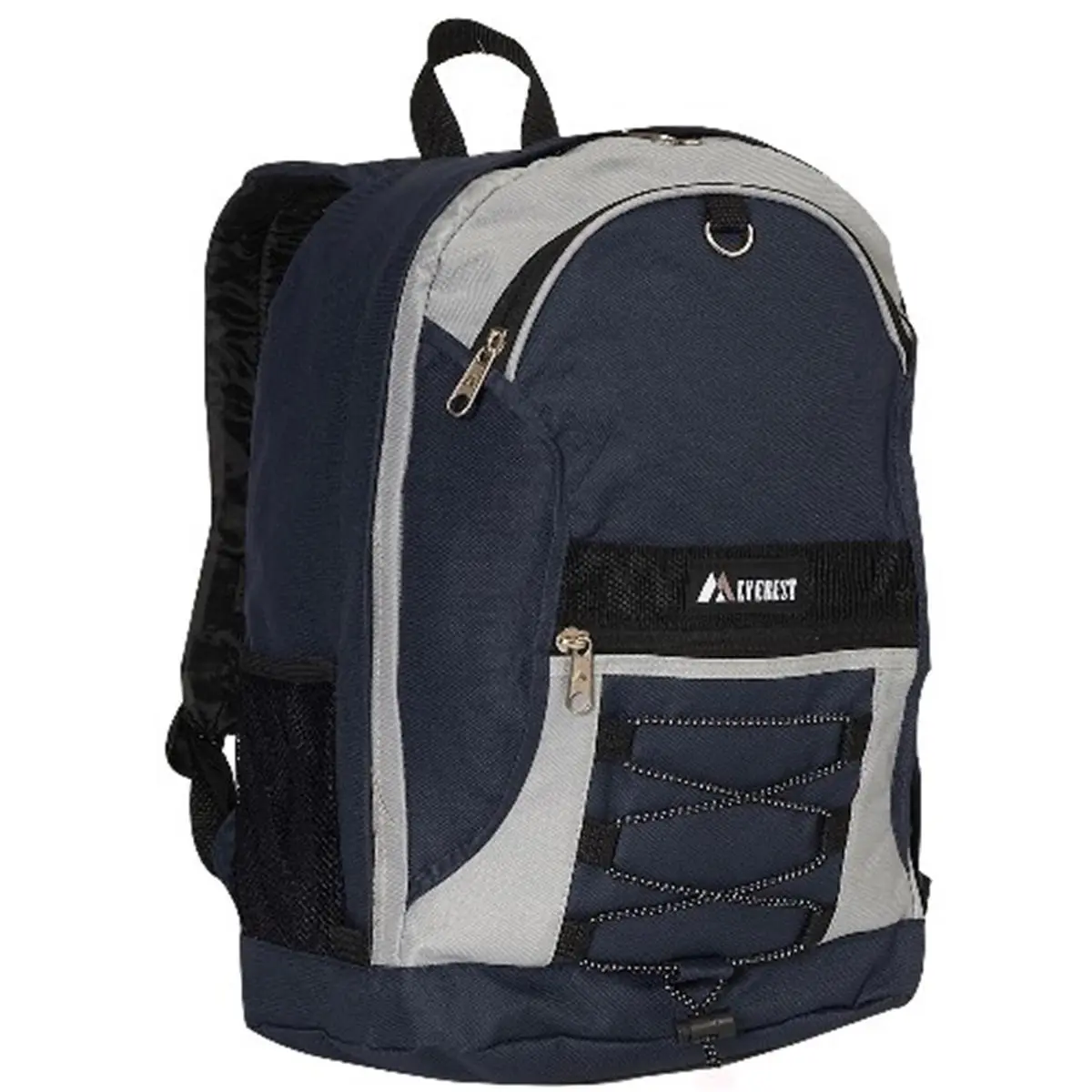 212 MAIN Everest 17 in. 2-Tone Evil Grey Mesh Backpack for Everyday Carry, with Mesh Pockets, Key Holder, Bungee Strap | Functional Evil Grey Backpacks, Mesh Backpacks