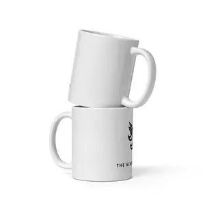 Ceramic Scratch Society Mug: Glossy, Sturdy, and Reusable