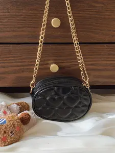 Latest Women's Mini Round Bag, Casual Korean Style Quilted Single Shoulder Crossbody Bag, Solid Color Chain Bag for Fashion Lovers