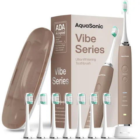 Vibe Series Neutrals Collection - Sonic Whitening Toothbrush/ADA Accepted | AquaSonic