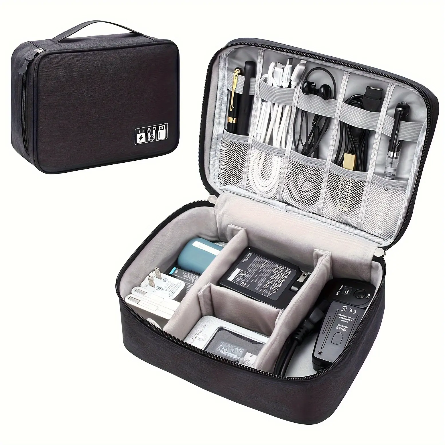 Digital storage bag, multifunctional data cable, charging power cable, mobile phone, headphones, digital products, electronic classification and sorting bag