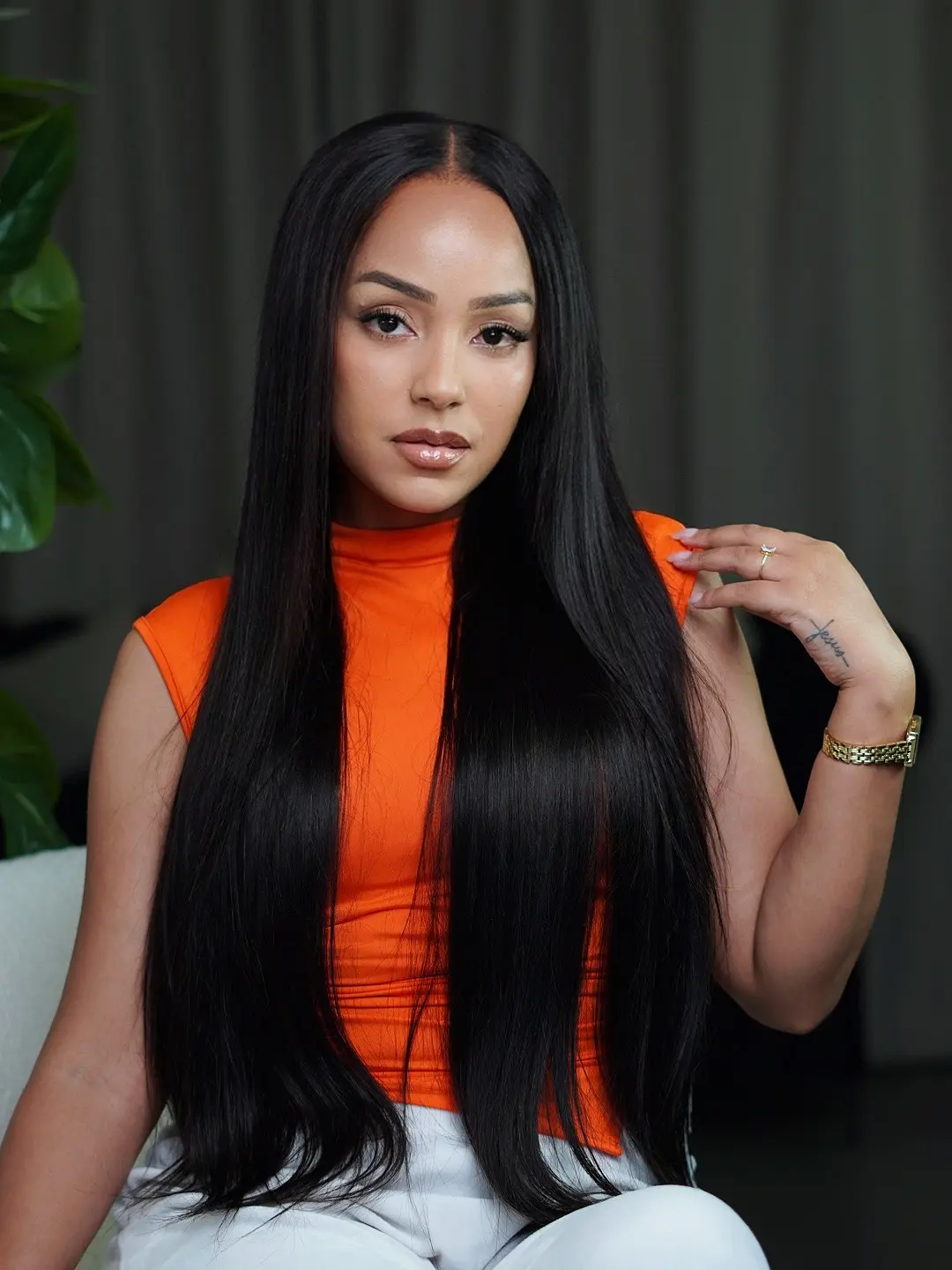 Arabella Hair Glueless HD 13X6 Front Lace Wig Double Drawn Thick 300% Density 100% Unprocessed Human Virgin Hair Luxury Silky Straight