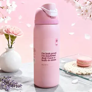 32OZ Pink insulated cup. Exquisite appearance. Easy to carry. Can keep hot orcold. Can hold coffee, juice, etc. Suitable for useduring exercise, camping, outdoor activities work, and leisure