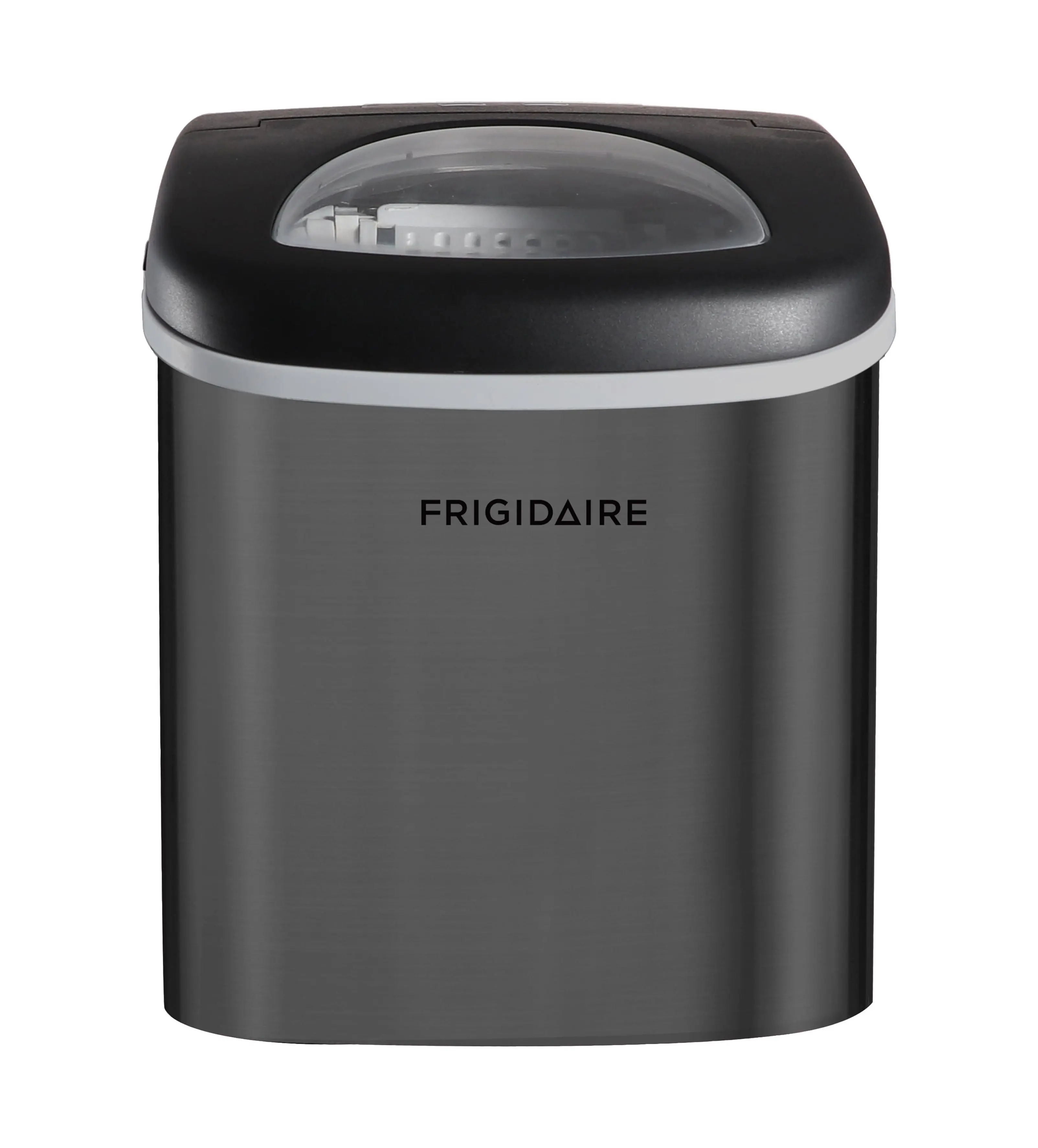 Frigidaire 26 lb Bullet Ice Maker Black Stainless Steel - compact, high-capacity icemaker producing bullet-shaped ice ideal for kitchens, parties, and entertaining