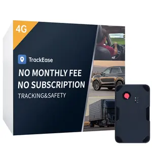 GPS Tracker for Vehicles, No Monthly Fee, No Subscription with Real-Time Location, Long Battery Life, 4G SIM Card and Data Included, Trip History, GeoFence, Driving Alerts, Magnectic