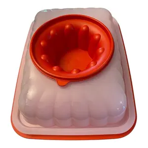 Red Jello mold with lid   2.5L kitchen  , food  storage