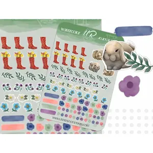 Year of the Rabbit Spring Sticker Sheet Set