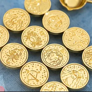 Zodiac wax seal metal stamp plates