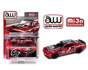 Auto World 1:64 2019 Dodge Challenger SRT Hellcat MOPAR (Red) – MiJo Exclusives Diecast Car
