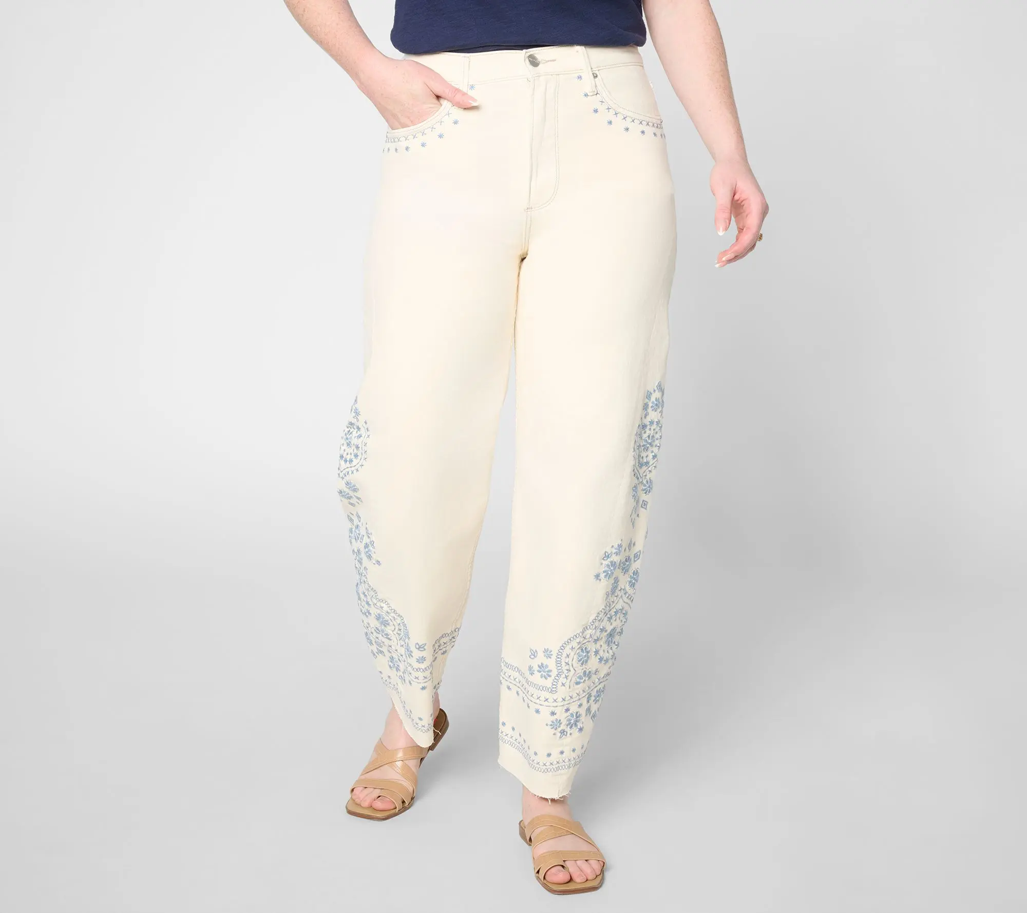 Driftwood Jeans Parker Barrel Jeans - Spring Snowflake