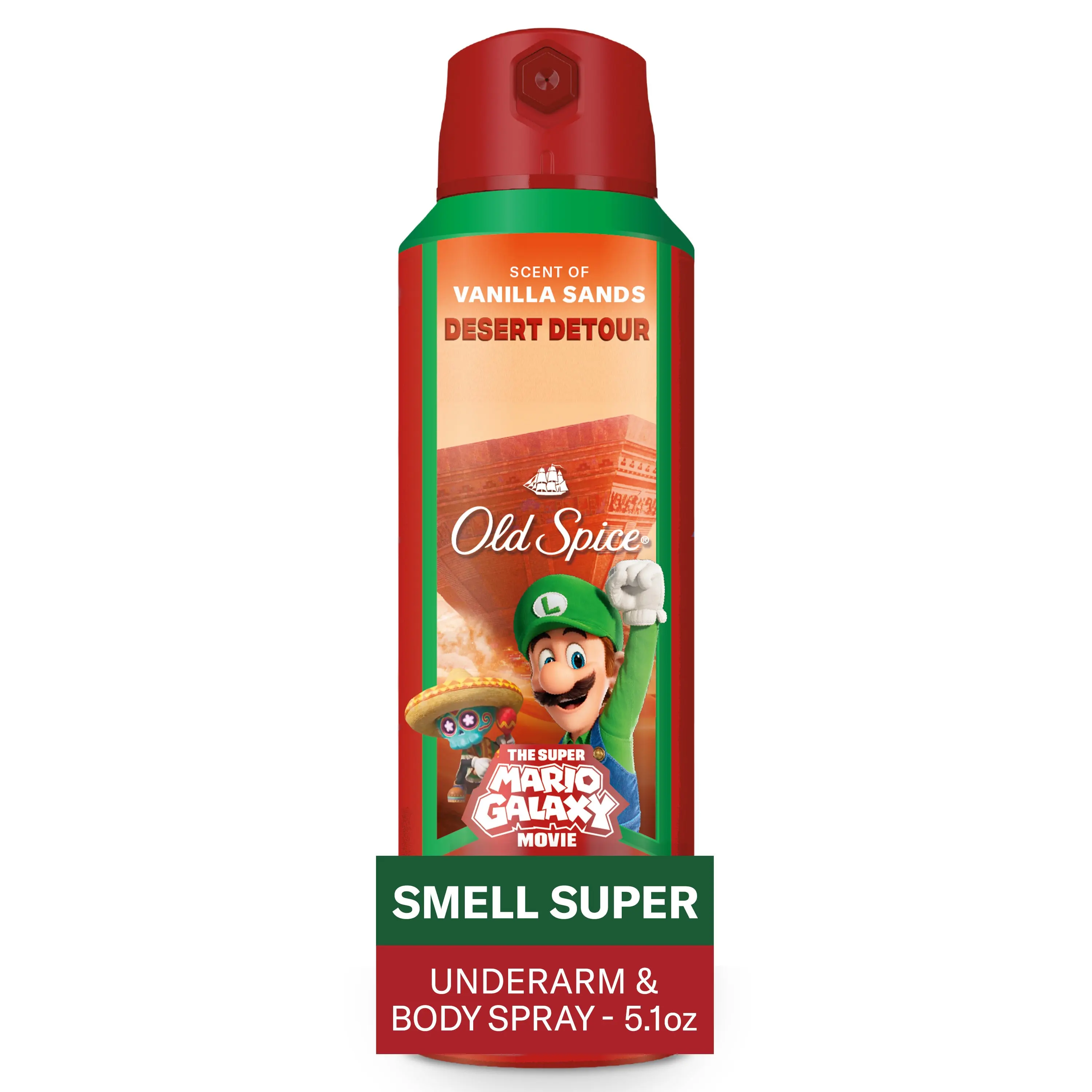 Old Spice Men's Body Spray, Desert Detour, Old Spice x The Super Mario Galaxy Movie, 5.1 oz