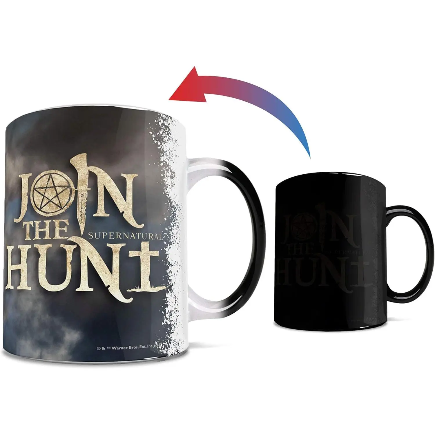 Supernatural - Sam and Dean - Join the Hunt - One 11 oz Color Changing Heat  Ceramic Mug - Image Revealed When HOT Liquid Is Added!