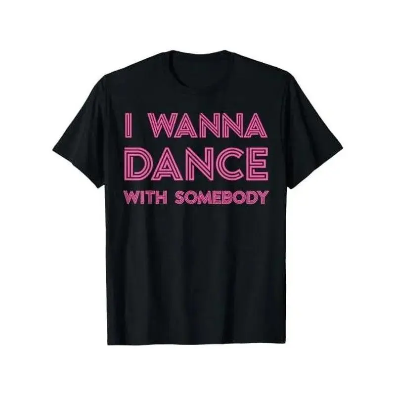Dance Graphic T-Shirt with Bold Text Print, Casual Unisex Shortsleeve Round Neck for Dancers and Daily Wear