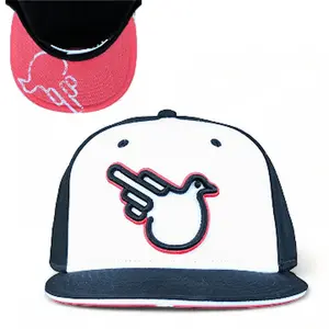 Coralina Graphic Snapback Flat Brim Hat  baseball cap adjustable Black and White snapback trucker