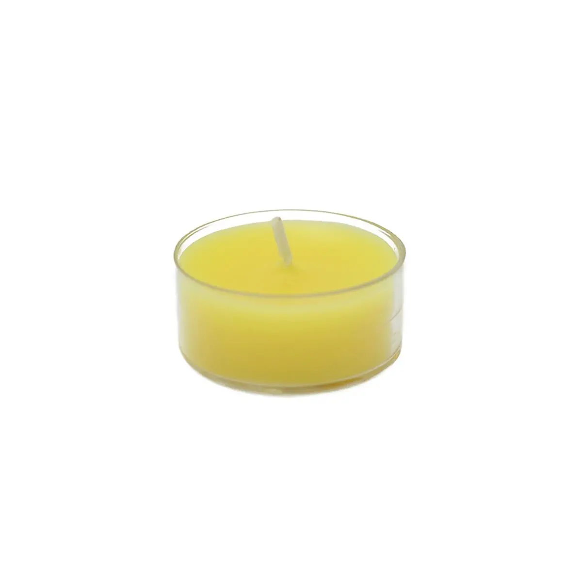 50-Piece Traditional Citronella Scent Hand-Poured Tealight Candles, Mosquito Repellent Yellow Aroma Decor Centerpieces for Romantic Walks