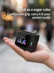 New Smart Screen Mini Speaker - Wireless Bluetooth Mini Desktop Speaker - Multi-Functional