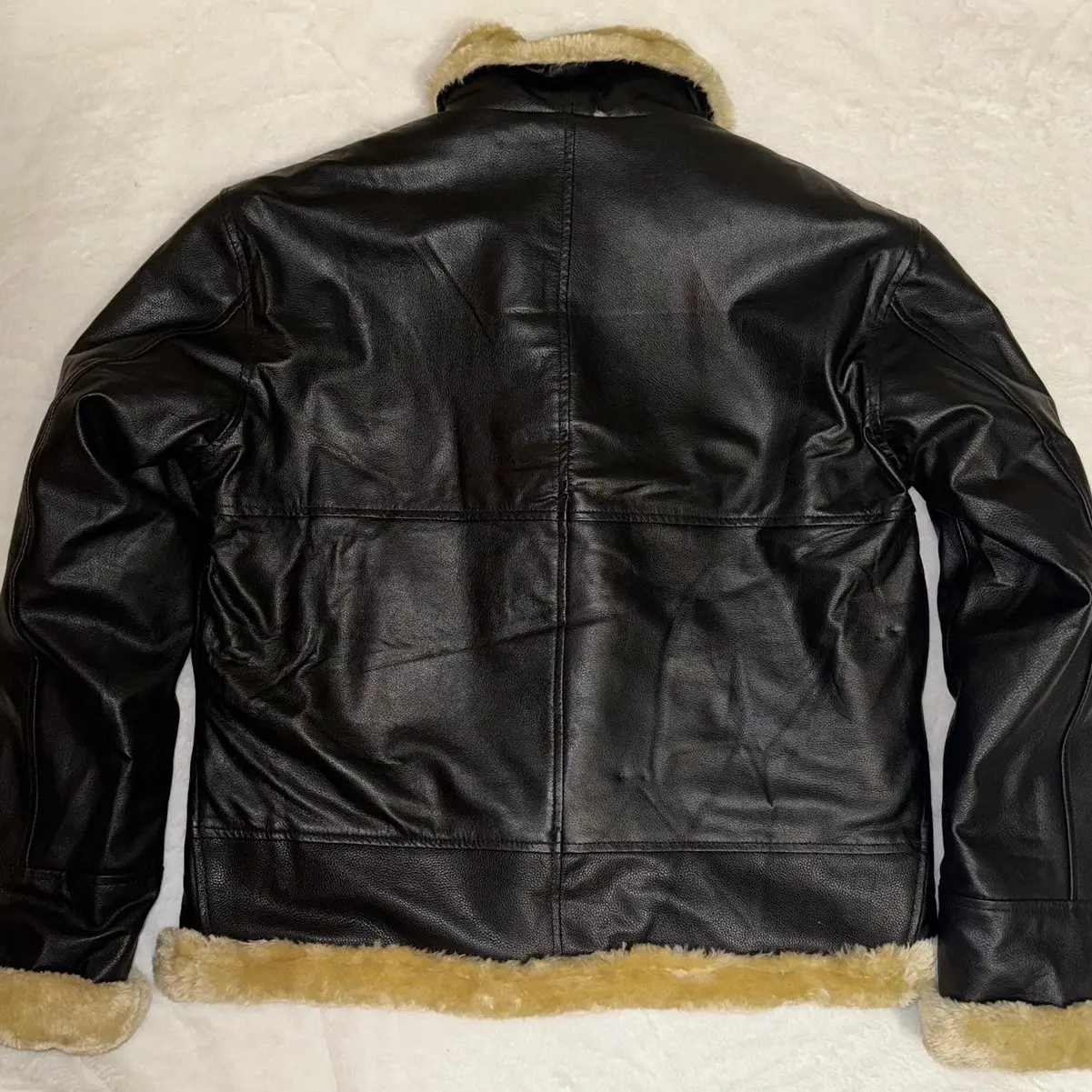 Genuine Leather Jacket - Faux Menswear, Authentic Design, Comfortable Fit, Versatile Style, Ideal for Everyday Wear fabletics men Collar Collared