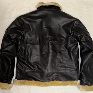 Genuine Leather Jacket - Faux Menswear, Authentic Design, Comfortable Fit, Versatile Style, Ideal for Everyday Wear fabletics men Collar Collared